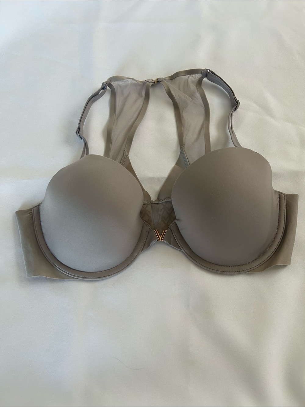 Victoria's Secret Taupe V-Accent Racerback T-Shirt Bra